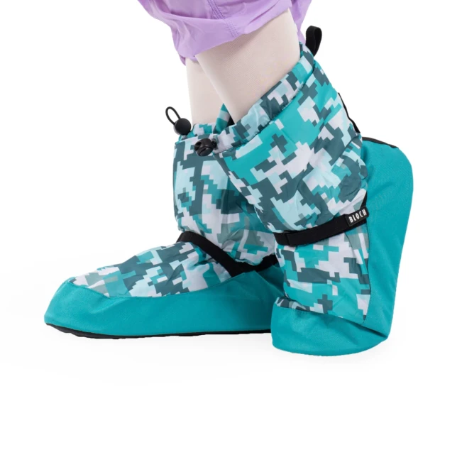 Bloch crazy printed booties, zahrievacia obuv - Pixel print Bloch
