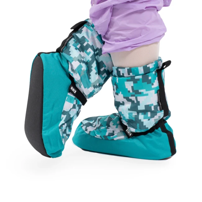Bloch crazy printed booties, zahrievacia obuv - Pixel print Bloch