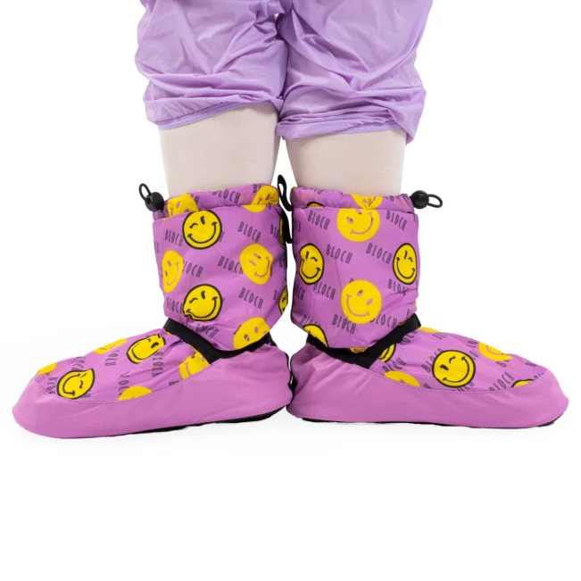 Bloch crazy printed booties, zahrievacia obuv - Smiley Print Bloch Bloch crazy printed booties, zahrievacia obuv - Smiley Print Bloch