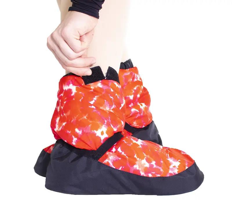 Bloch booties, limitovaná edícia pre deti - Tie dye red