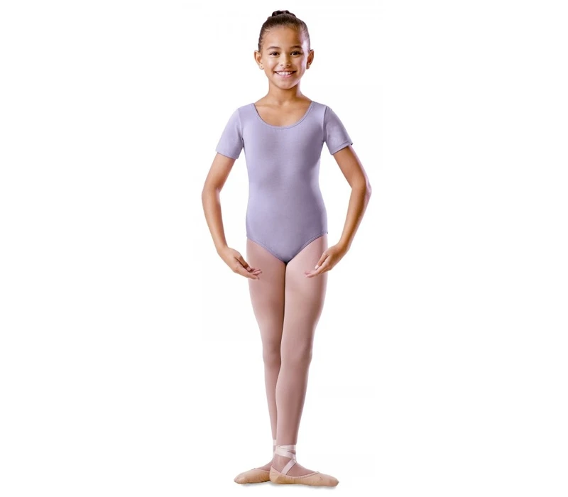 Bloch basic dres s krátkym rukávom  - Orgovánová lilac Bloch