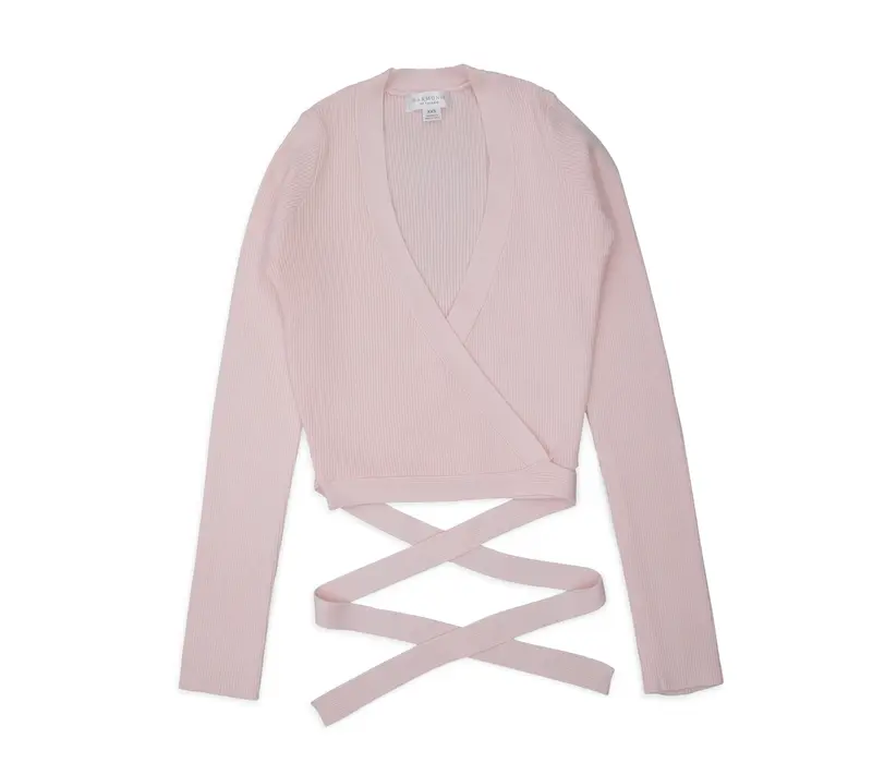 Knit Wrap Sweater, dámsky sveter - Ružová Capezio