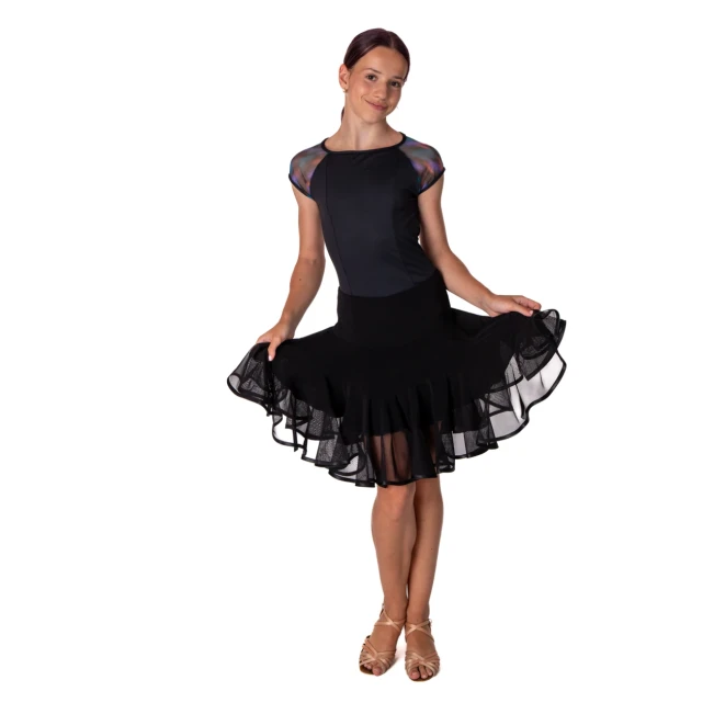 Capezio Mystical raglan ballroom, dres pre dievčatá s krátkym rukávom