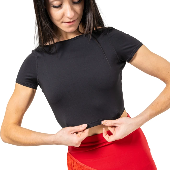 Capezio Clover Crop Top, dámsky latino top Capezio Clover Crop Top, dámsky latino top