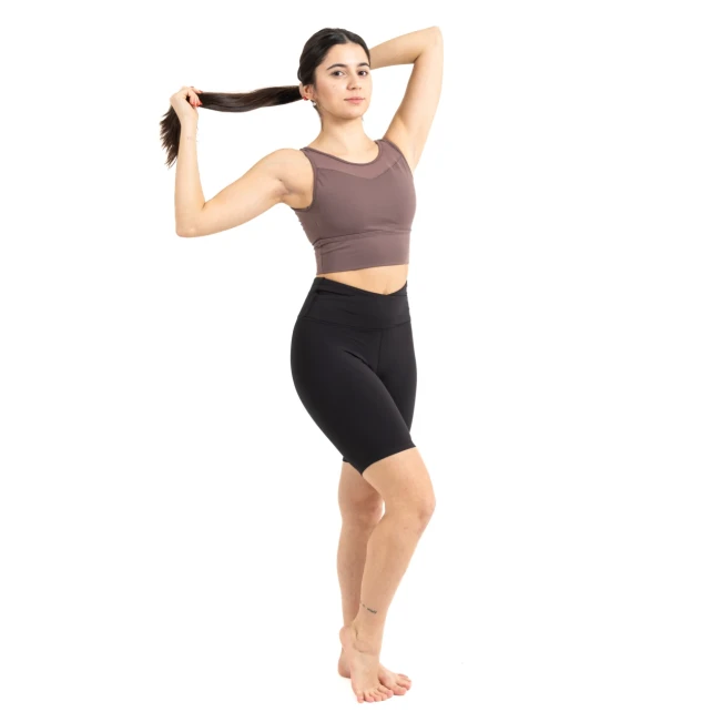 Capezio C'est La Vie Enchante Bike Short, dámske šortky s dĺžkou na stehná Capezio C'est La Vie Enchante Bike Short, dámske šortky s dĺžkou na stehná - Čierna
