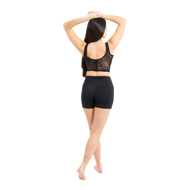 Capezio Bella Notte Vita Side Panel Short, šortky pre dámy - Čierna