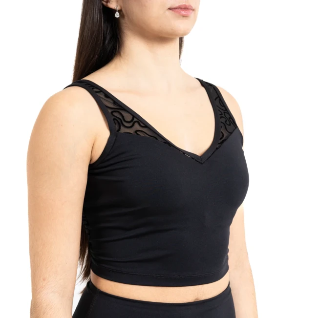 Capezio Bella Notte Dolce Tank, dámsky top - Čierna