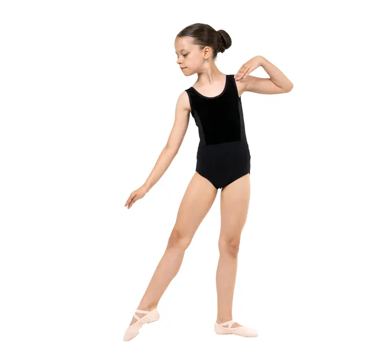 Capezio Eloise leotard, dres pre dievčatá  - Čierna