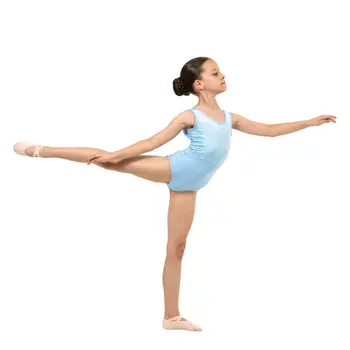 Capezio Eloise leotard, dres pre dievčatá  - Modrá svetlo Capezio