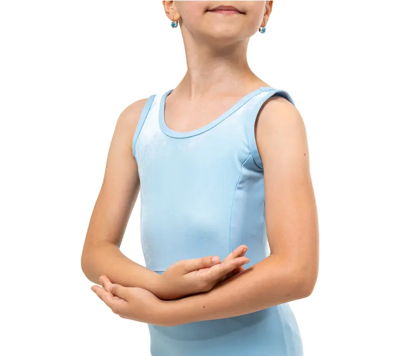 Capezio Eloise leotard, dres pre dievčatá  - Modrá svetlo Capezio