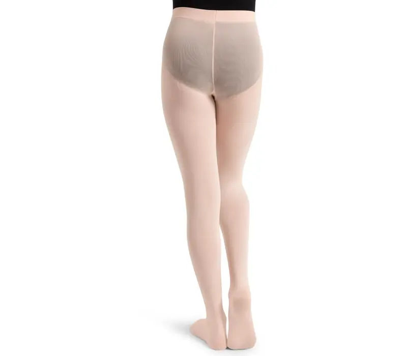 Capezio ultra soft Footed Tight, dievčenské pančucháče s celým chodidlom - Ružová balet Capezio