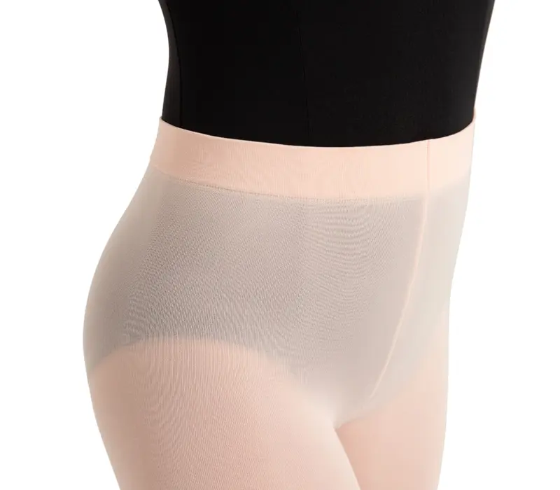 Capezio ultra soft Footed Tight, dievčenské pančucháče s celým chodidlom - Ružová balet Capezio