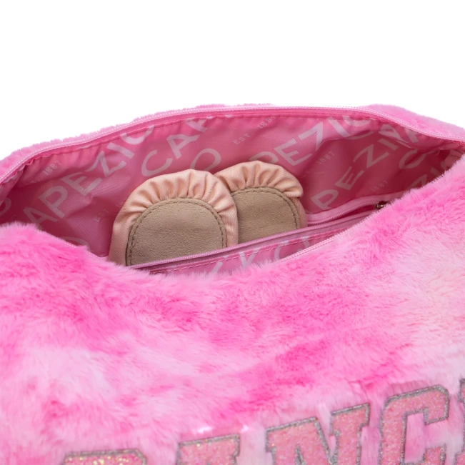 Capezio Faux Fur Dance Duffle, dievčenská taška Capezio Faux Fur Dance Duffle, dievčenská taška