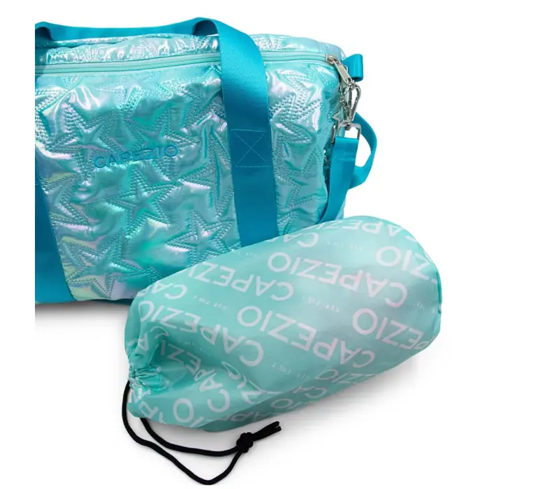 Capezio Metallic star travel duffle, taška  - Tyrkysová Metallic Turquoise Capezio