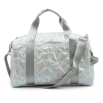 Capezio Metallic star travel duffle, taška  - Strieborná Metallic Silver Capezio