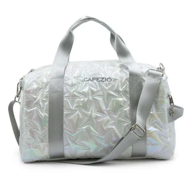 Capezio Metallic star travel duffle, taška - Strieborná Metallic Silver Capezio Capezio Metallic star travel duffle, taška - Strieborná Metallic Silver Capezio