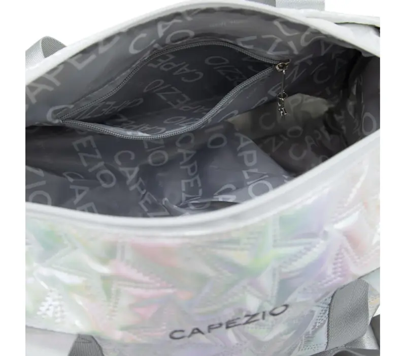 Capezio Metallic star travel duffle, taška  - Strieborná Metallic Silver Capezio