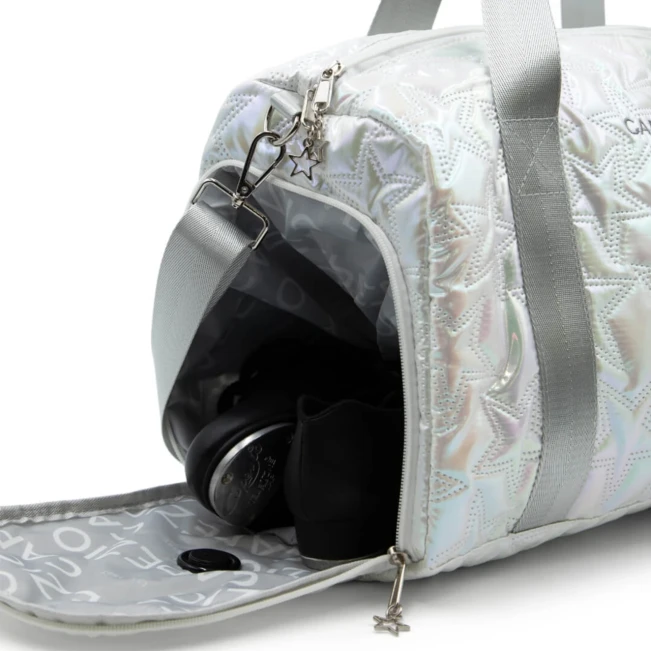 Capezio Metallic star travel duffle, taška Capezio Metallic star travel duffle, taška - Strieborná Metallic Silver Capezio