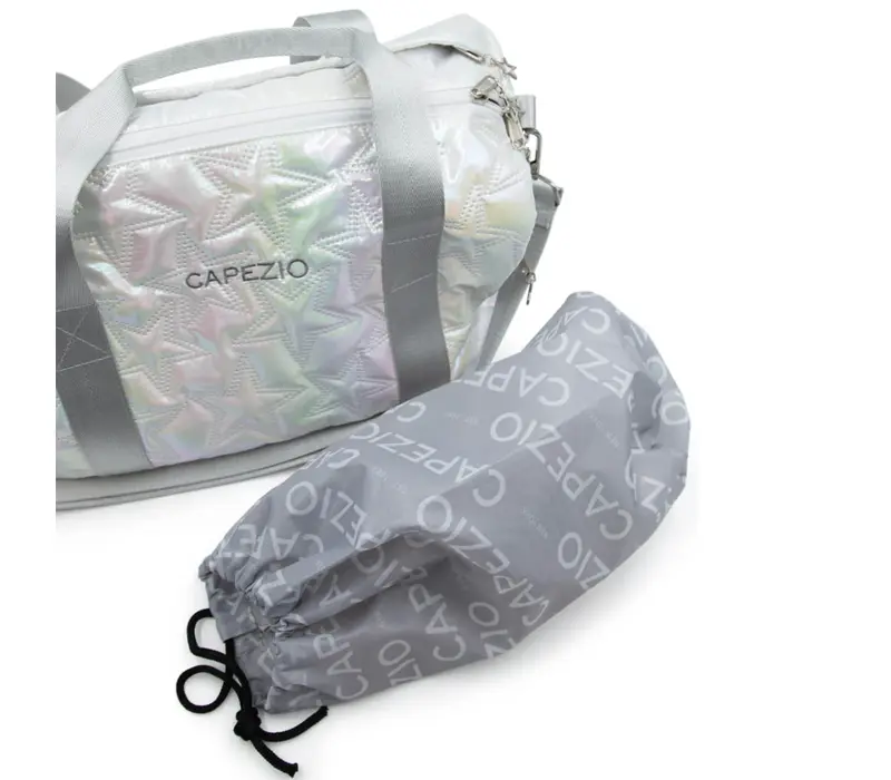 Capezio Metallic star travel duffle, taška  - Strieborná Metallic Silver Capezio