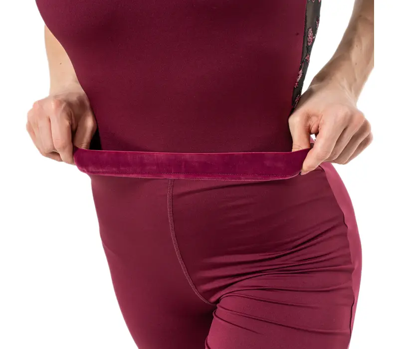 Capezio Beguile Pant, dámske nohavice - Vínová Windsor Wine Capezio