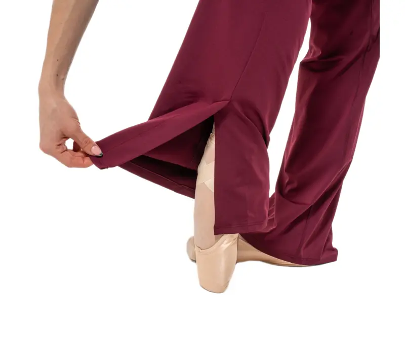 Capezio Beguile Pant, dámske nohavice - Vínová Windsor Wine Capezio