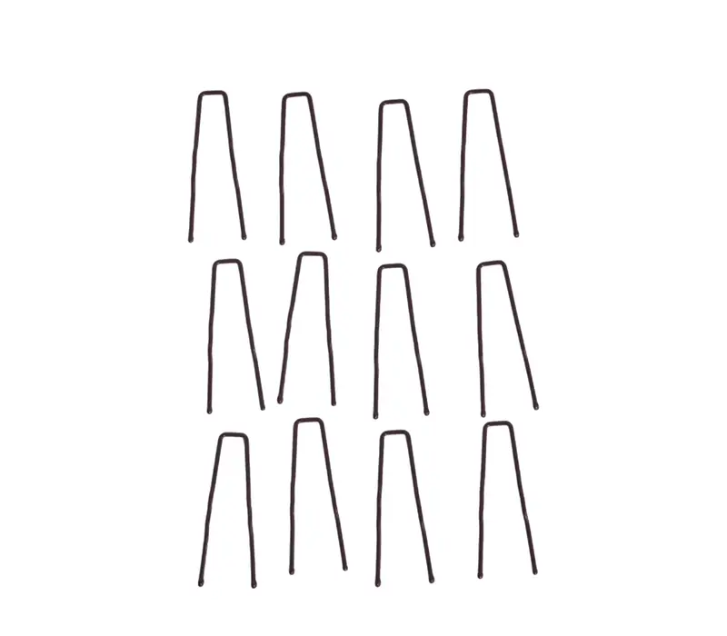 Bunheads, vlásenky s dĺžkou 5 cm - Hnedá