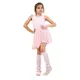 Capezio detský baletný dres s opaskom na hrubé ramienka - Ružová - light pink