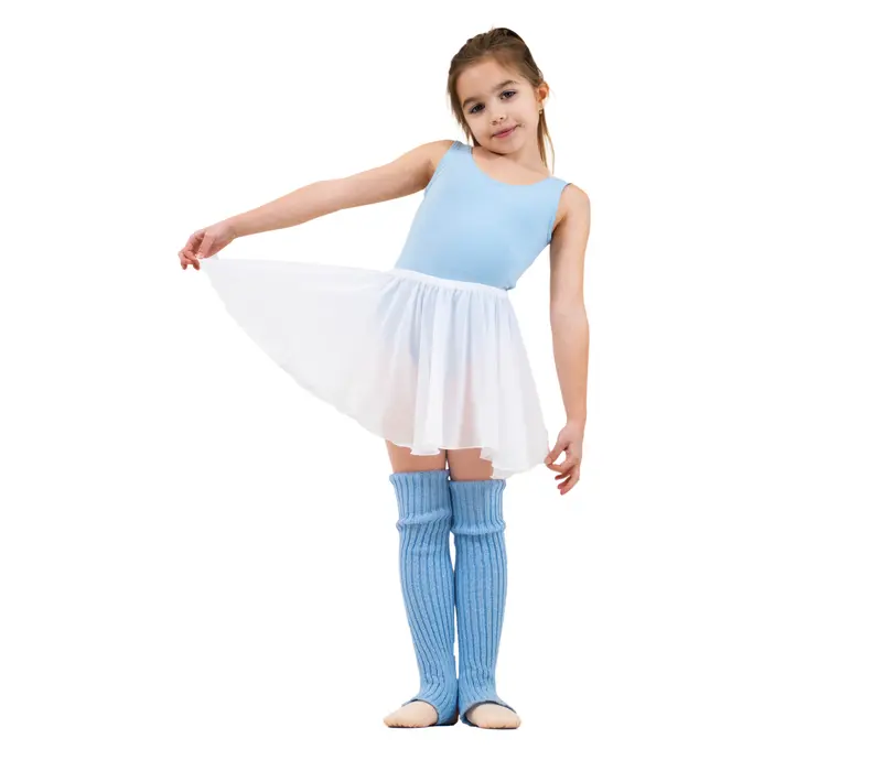 Capezio detský baletný dres s opaskom na hrubé ramienka - Modrá svetlo Capezio