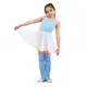 Capezio detský baletný dres s opaskom na hrubé ramienka - Modrá svetlo Capezio