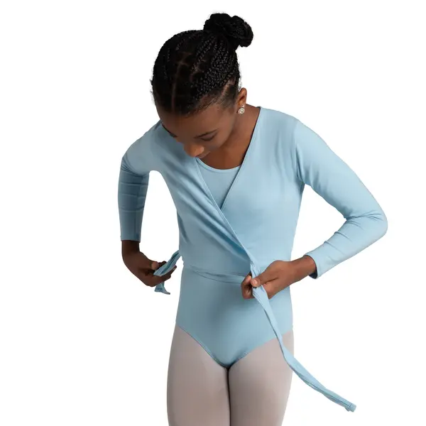 Capezio cross over top, top na zahriatie pre dievčatá 