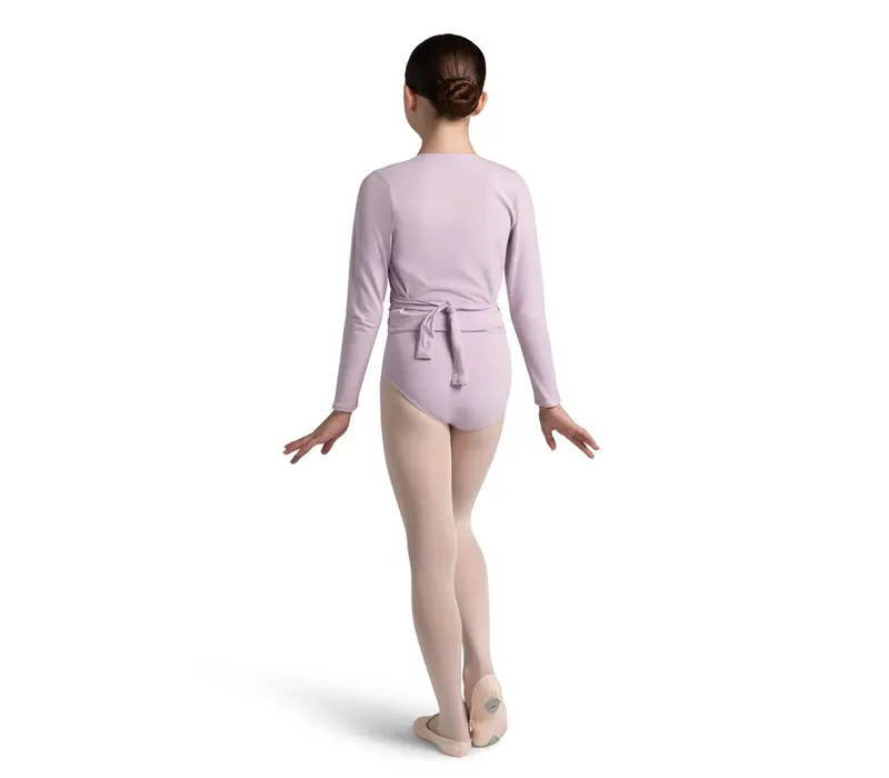 Capezio cross over top, top na zahriatie pre dievčatá - Fialová lavender Capezio
