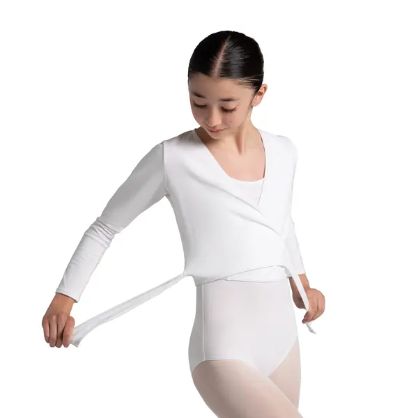 Capezio cross over top, top na zahriatie pre dievčatá 