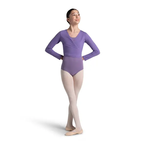 Capezio cross over top, top na zahriatie pre dievčatá 