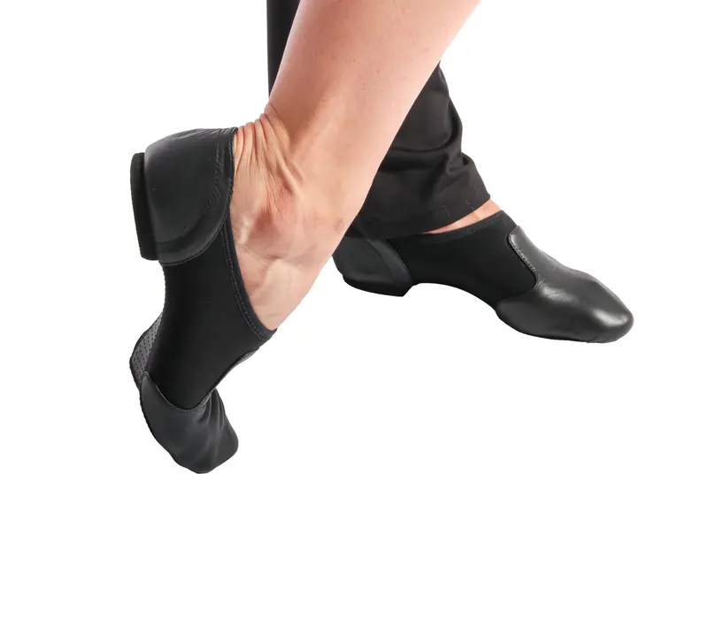 Capezio Glove jazz shoe, dámske jazzovky s ergonomickým tvarom - Čierna