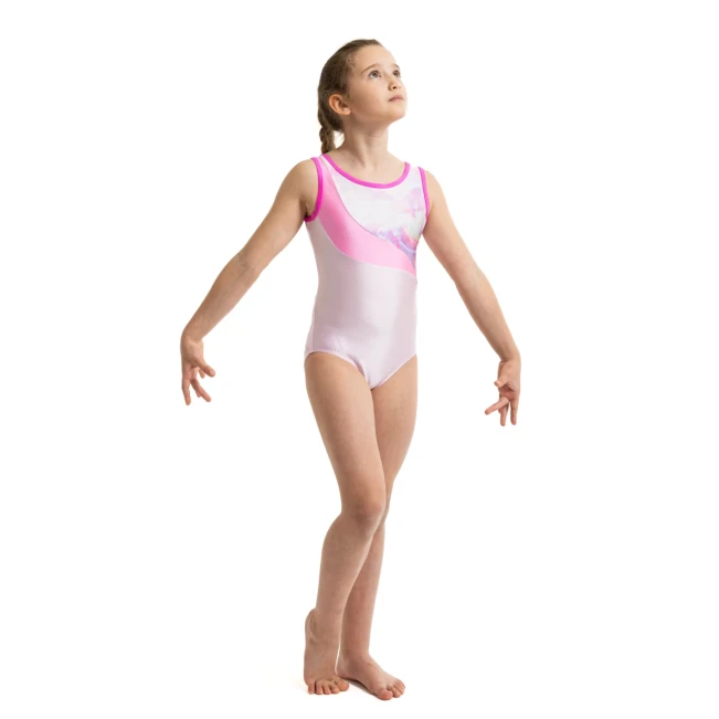 Capezio Candy Cloud Leotard, dievčenský gymnastický dres Capezio Candy Cloud Leotard, dievčenský gymnastický dres