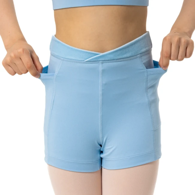 Capezio Charlotte short, dievčenské šortky Capezio Charlotte short, dievčenské šortky - Modrá svetlo Capezio