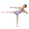 Capezio Charlotte short, dievčenské šortky - Fialová - lavender