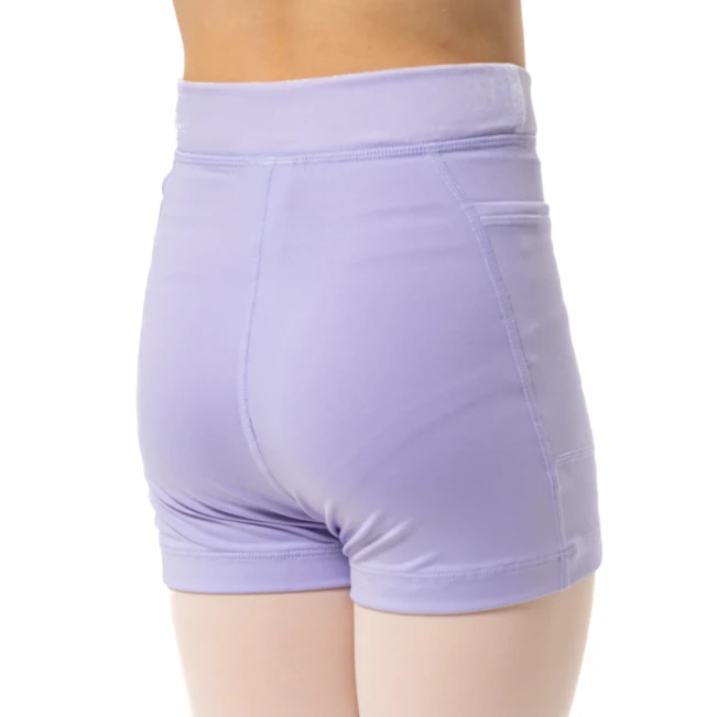 Capezio Charlotte short, dievčenské šortky - Fialová - lavender