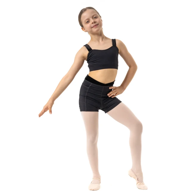 Capezio Charlotte short, dievčenské šortky - Čierna