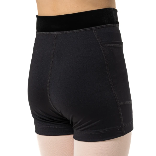 Capezio Charlotte short, dievčenské šortky - Čierna