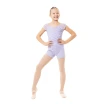 Capezio Cloud Nine Sunburst, dievčenské šortky - Fialová lavender Capezio Capezio Cloud Nine Sunburst, dievčenské šortky - Fialová lavender Capezio