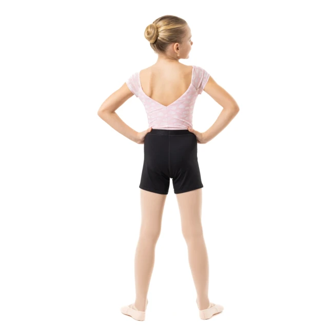 Capezio Cloud Nine Sunburst, dievčenské šortky Capezio Cloud Nine Sunburst, dievčenské šortky - Čierna