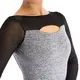 Capezio Activ, dres s dlhým rukávom pre dievčatá - Sivá - grey