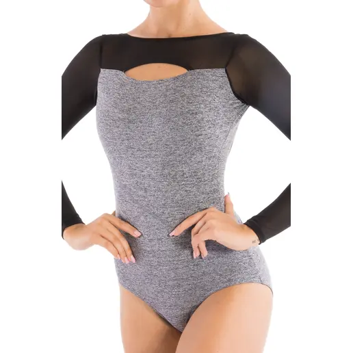 Capezio Dance Active Front Keyhole long sleeve leo, dres pre dievčatá