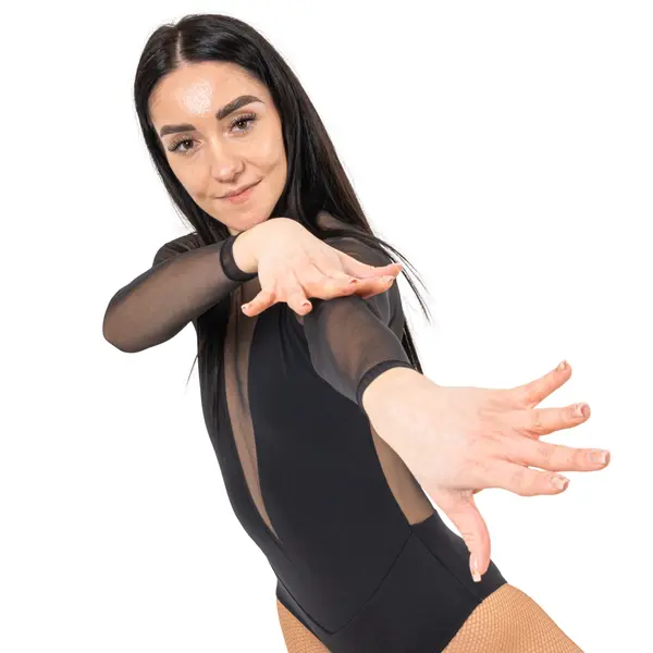 Capezio Soft Elegance long sleeve, dámsky dres na spoločenské tance 