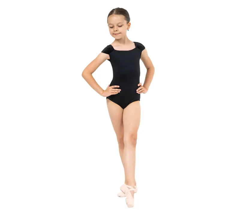 Capezio Elizabeth leotard, dres pre dievčatá  - Čierna