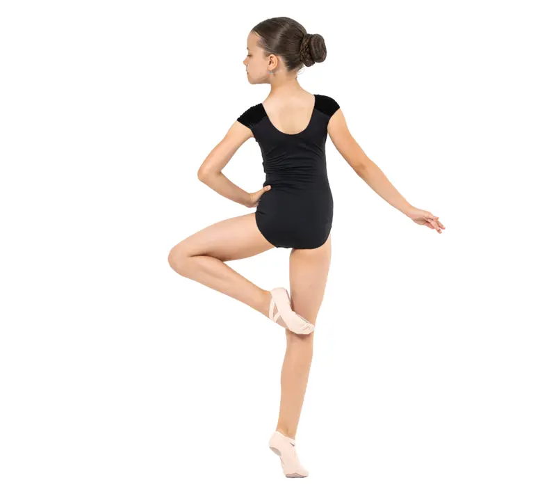 Capezio Elizabeth leotard, dres pre dievčatá  - Čierna