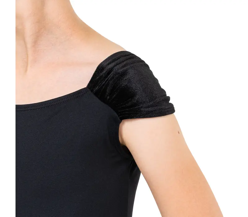 Capezio Elizabeth leotard, dres pre dievčatá  - Čierna