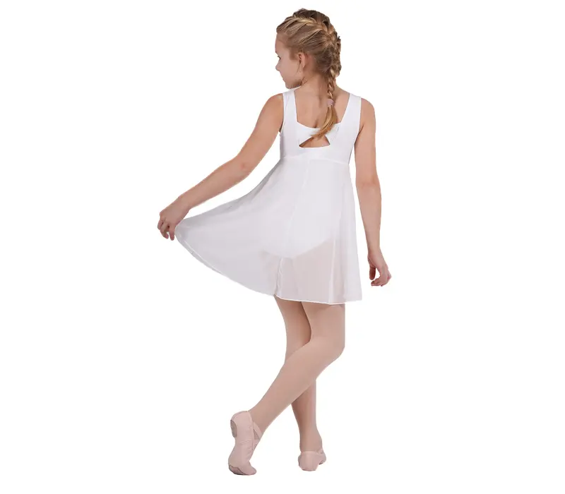 Capezio Empire dress, baletné šaty pre deti - Biela