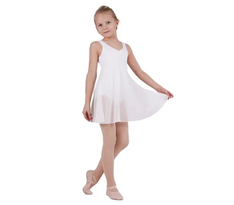 Capezio Empire dress, baletné šaty pre deti - Biela